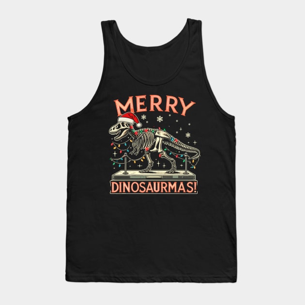 Funny Dinosaur Gifts Men Women Kids Dinosaur Ugly Christmas Tank Top by KsuAnn